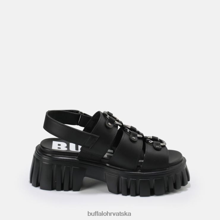 crno Buffalo lav pierce sandala s platformom veganska |sandale TDD6T870